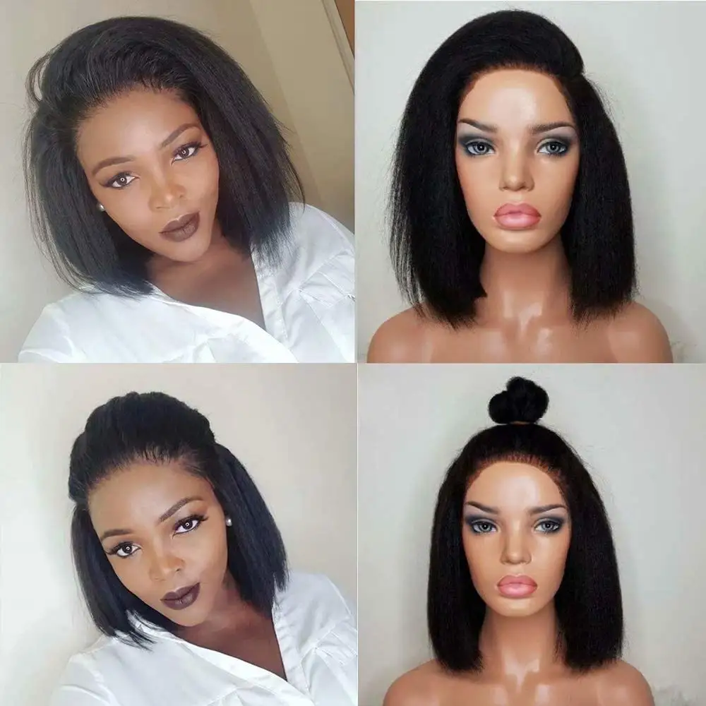 

Натуральные парики из человеческих волос для женщин: короткий парик-каре с кружевной передней частью 13x4, без клея, прямые кудрявые парики с кружевом, бразильские парики из натуральных волос, свободная линия роста волос