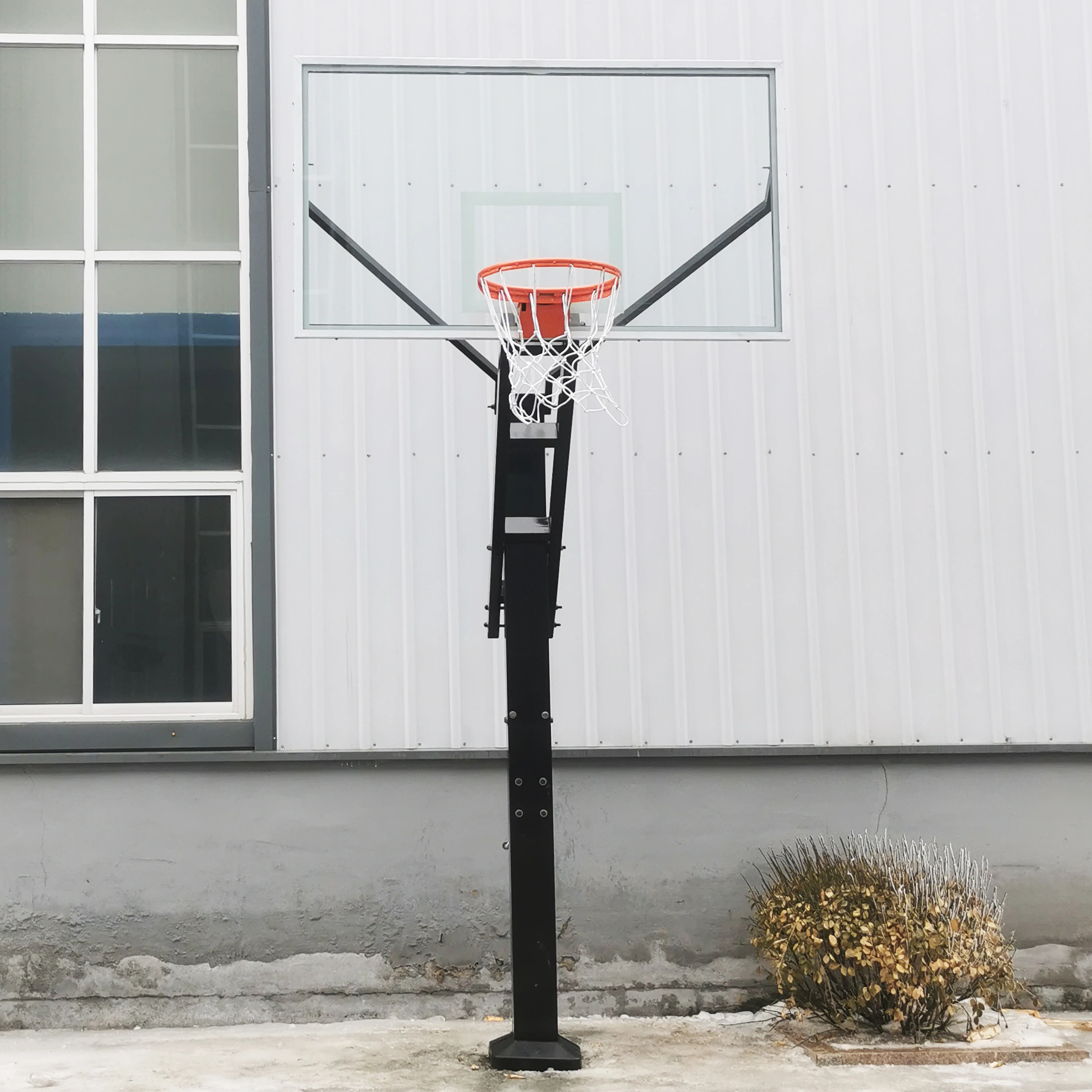 Professional Outdoor Adjustable In-ground Basketball Training Hoop with High Rebound Performancepromote sales