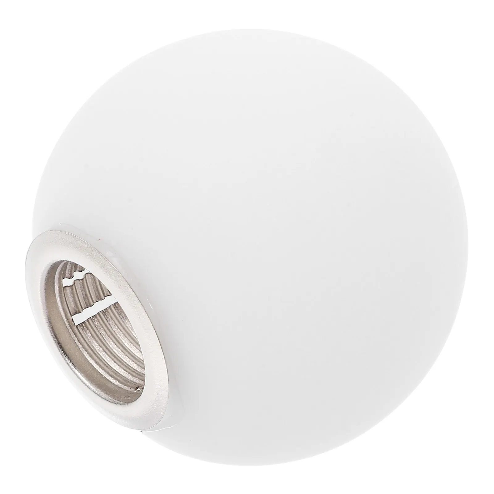 

Матовый круглый стеклянный плафон белого цвета для подвесных светильников, люстр, потолочных ламп. Мягкий свет, современный стиль для дома.