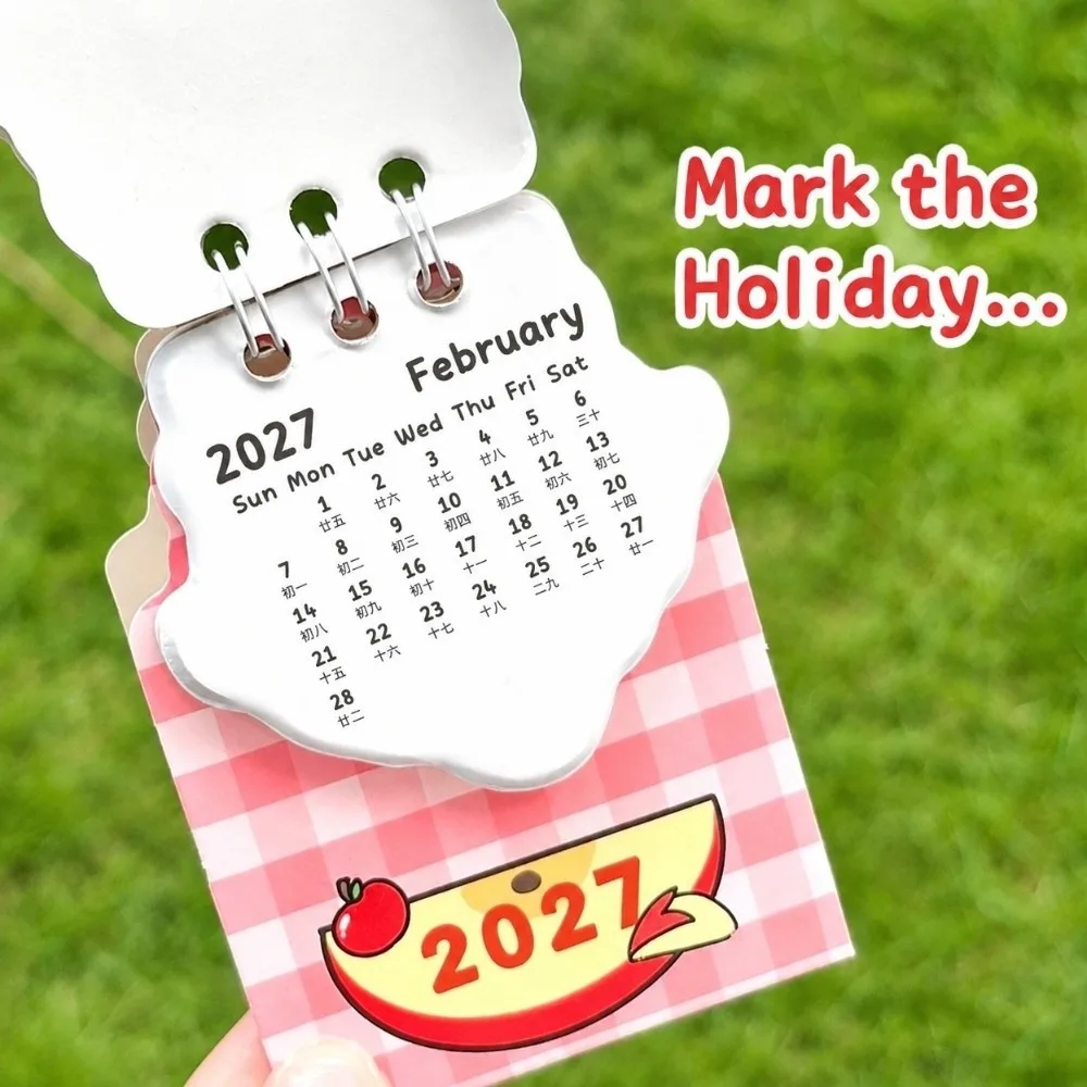New 2027 Desk Calendar Sheep/Dog Monthly Planner Standing Calendar Mini Planner Calendar Home Office