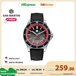 San Martin New Original Design 41mm Men Sports Watch NH34 Stainless Steel Automatic Mechanical Watches Waterproof 20bar SN0119