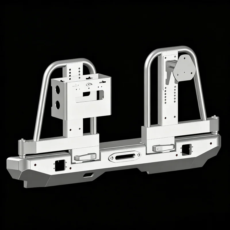 High Quality Brand‑New Bolt‑Fixed Dual‑Shaft Steel Tail Guard Bumper With Fasteners One‑Year Warranty Universal Pickup Upgrade A