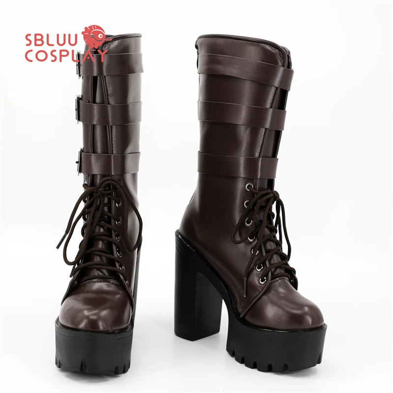 SBluuCosplay Zenless Zone Zero Ukinami Yuzuha Scarpe Cosplay Stivali su misura Festa di Halloween