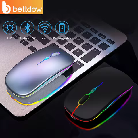 Mouse Bettdow Sem Fio Sem Fio 2400DPI 2,4GHz Bluetooth Mouse