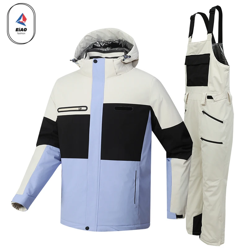 

Men Women Ski Suits Outdoor Sports Snowboard Suit Thermal Jacket + Pants Skiing Jumpsuits Winter Windproof Waterproof Snow Sets