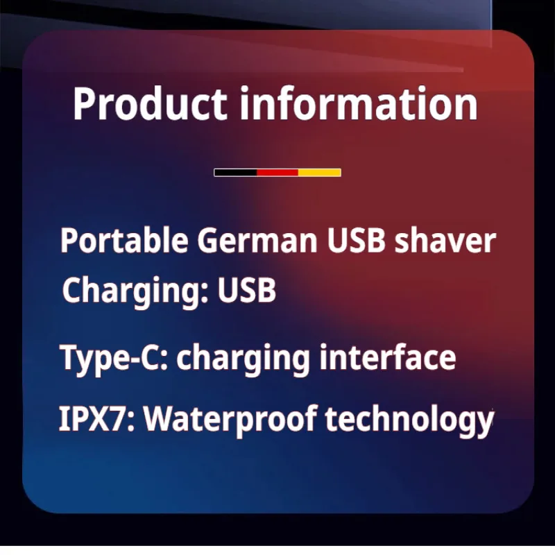 Mini maquinilla de afeitar eléctrica portátil, recargable por Usb, lavable, inteligente