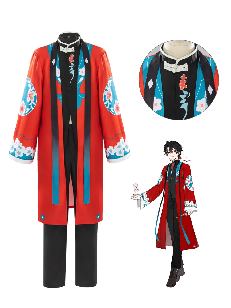 

Полный комплект Mchen Ling, карнавальный костюм, красная вишня с принтом, вышитая традиционная оперная одежда, одежда для женщин