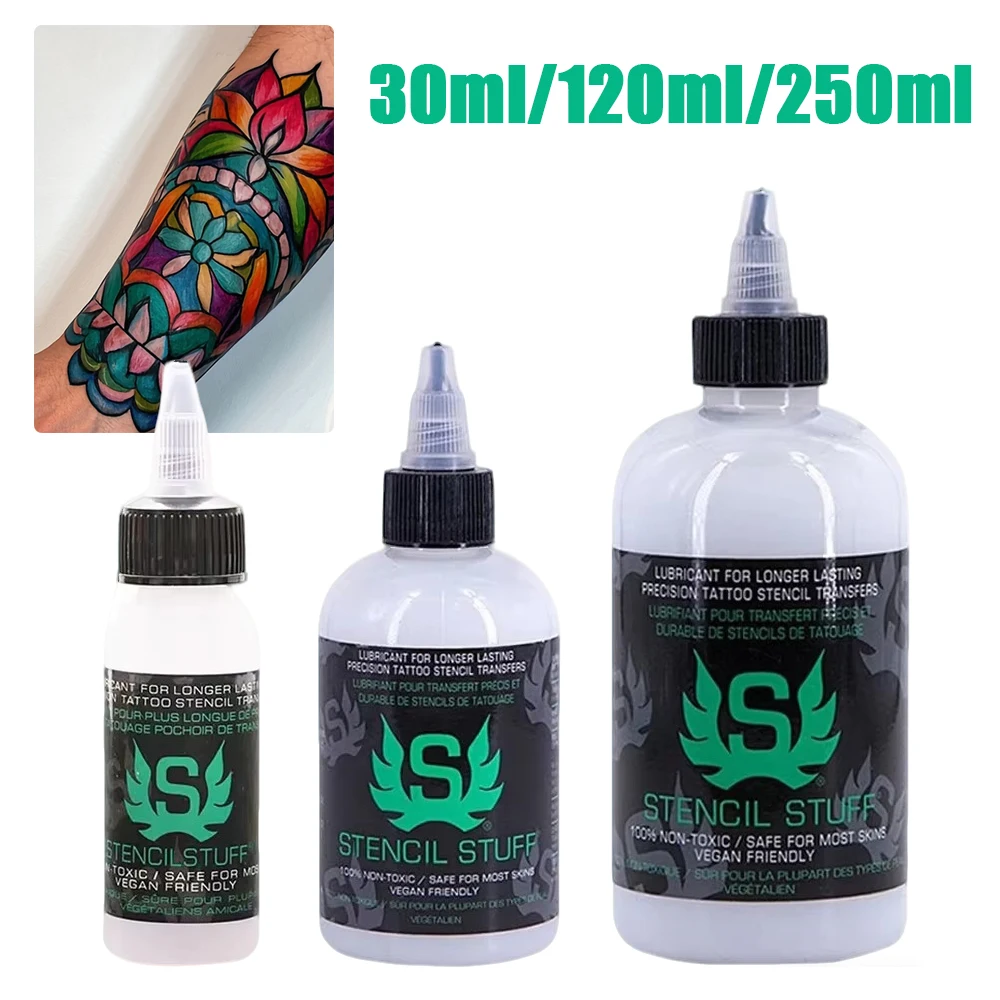 

250/120/30 мл профессиональный трафарет для татуировки волшебный гель термокопировальный аппарат для переноса татуировок раствор крем для переноса крема поставка
