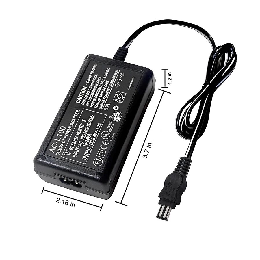 AC-L100 L15 L10 AC adapter charger For Sony CCD-TR TRV DCR-DVD PC TR TRV Mavica FD / Cybershot DSC-F/S/D Series