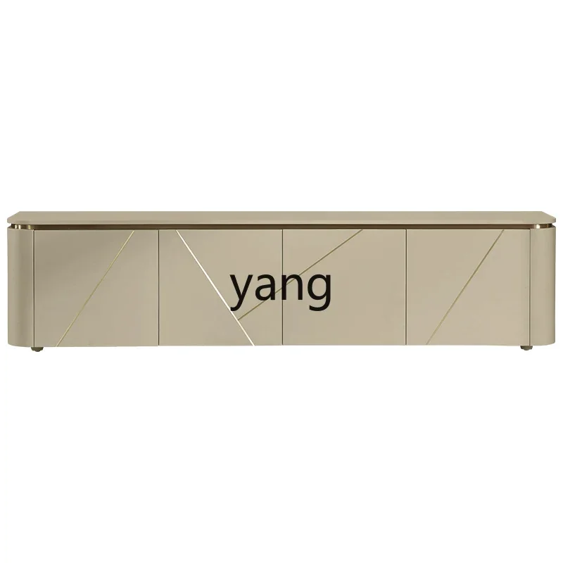 

LH TV cabinet combination living room household simple stainless steel paint floor cabinet