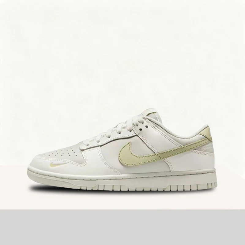 

Женские кроссовки Nike Dunk Low Minimalist Comfortable Commuter Versatile Lightweight Low-Top белые/зеленые IB3484-001