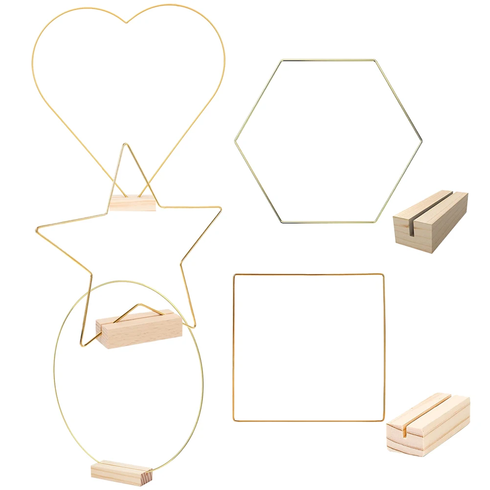 

5Pcs Floral Metal Hoop for DIY Wedding Wreath Desktop Table Centerpiece Party Decoration Metal Craft Ring Wedding Supply