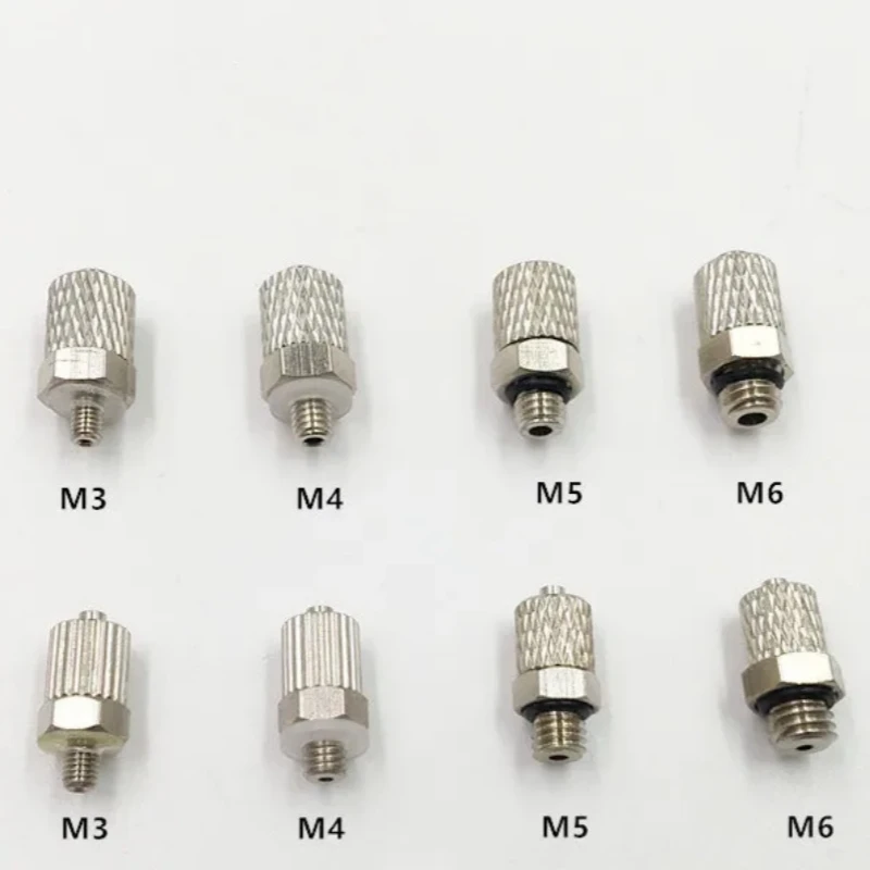 10Pieces M5-4mm/M5-6mm/M3-4mmm/M6-6mm Straight Pneumatic Pipe Air Hose Quick Fitting Mini Connector