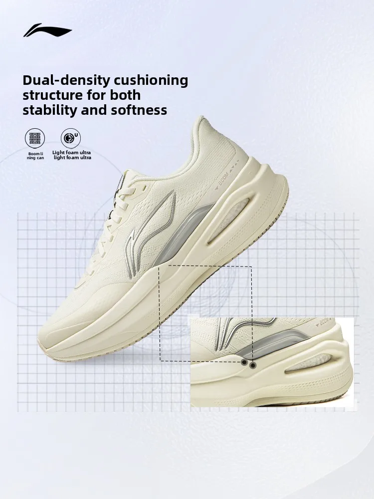 Li Ning Lie Jun 9 ESSENTIAL Womens Running Shoes Fall New Stable Support Breathable Cushion Sneakers