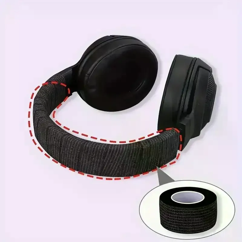Tearable Headphone Headband Protector Tape 5PCS Anti-Peeling Aging Resistant Repair Strip for Gaming Headset Renewal