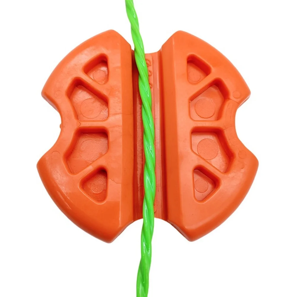 3-6mm Threading Aid Cable Puller Tool for Electricians Polyoxymethylene Nylon Construction Non-Slip Handle 8x8mm Orange
