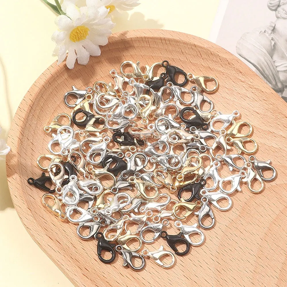 30/50/100 pezzi Chiusure a moschettone in colori misti, gioielli fai da te, Halloween, San Valentino, Natale, Accessori per la creazione di regali del Ringraziamento