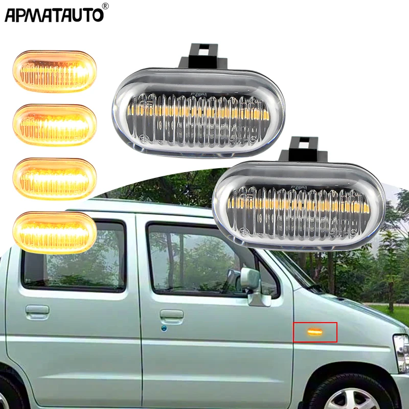 For Subaru Justy MK III LED Side Marker Signal Light For Suzuki Grand Vitara XL-7 Ignis Jimny Wagon R+ For Opel Vauxhall Agila A