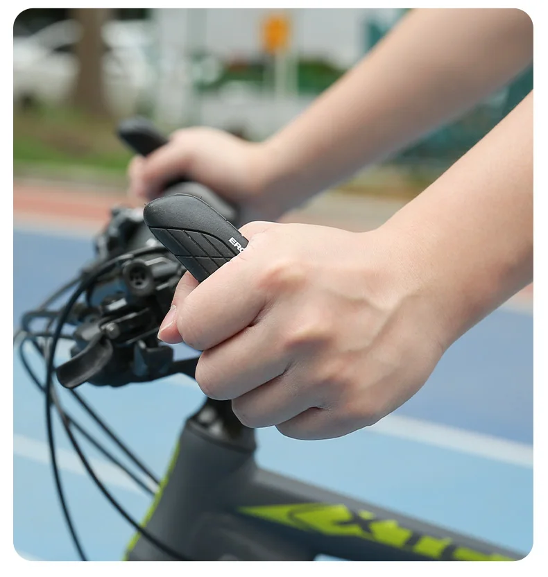 ERGON Fahrradgriffe aus Gummi, MTB-Griffe mit Klemmhalterung, Ergonomisch, Rutschfest, Stoßdämpfend, Lock-On-Enden, Mountainbike-Griffe – Detail 18