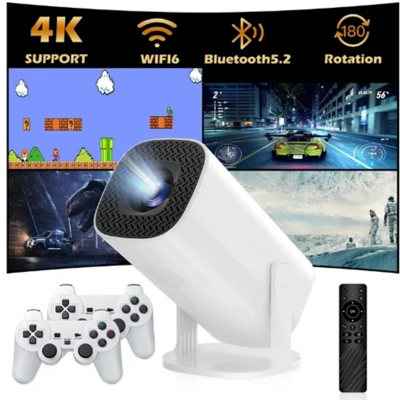 S40 MAX Retro Video Game Consoles Home Cinema Mini Outdoor Portable Projector WIFI 1080P Android11 Handheld Game Projector Gift