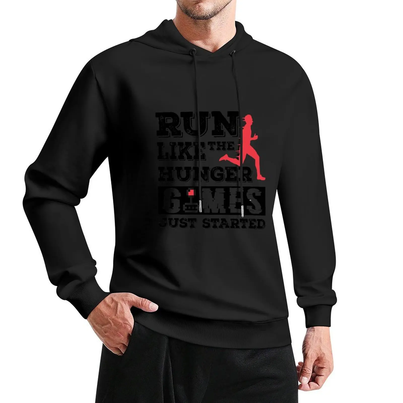 

RUN LIKE THE HUNGER GAMES VERY FUNNY Pullover Hoodie anime clothing graphic hoodies