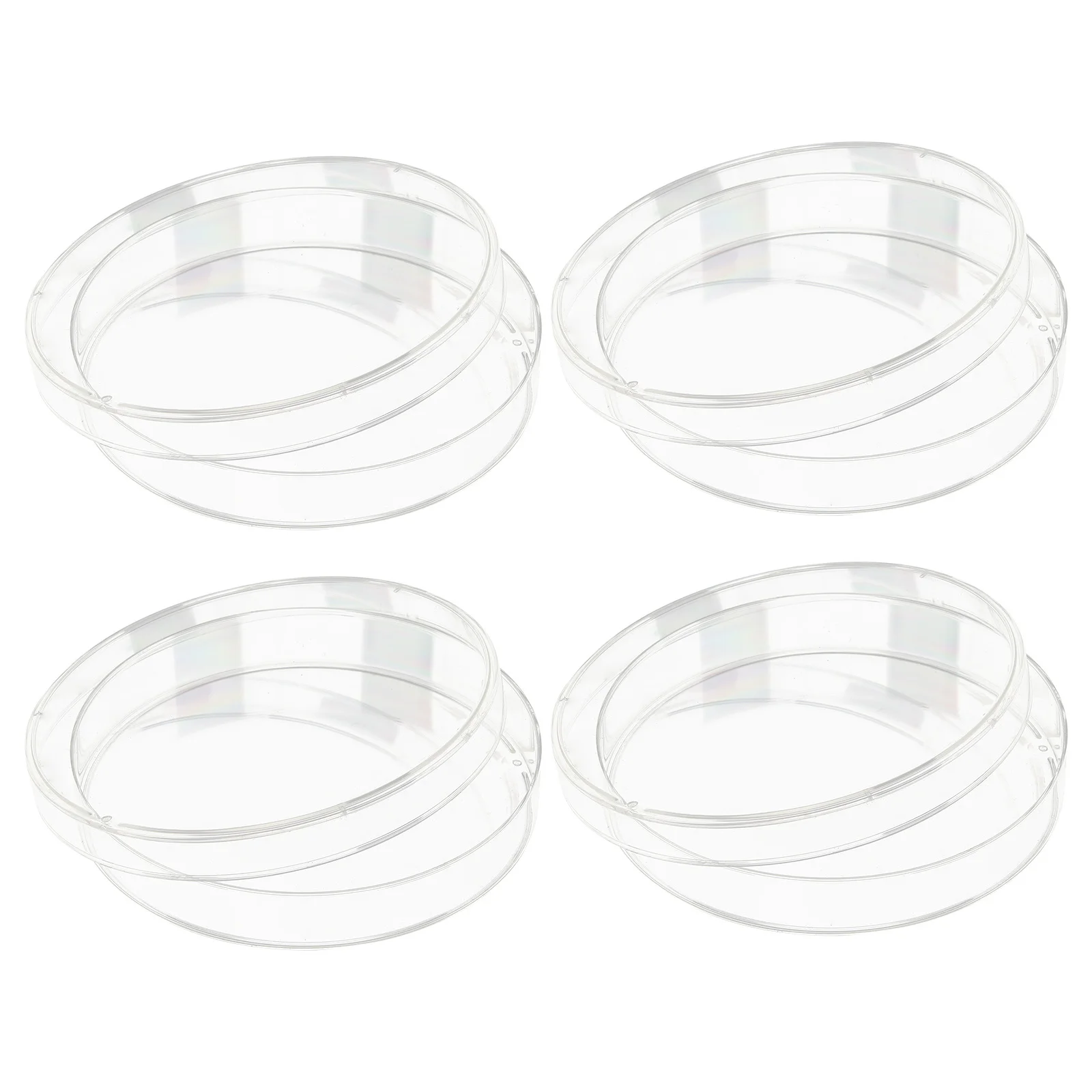 

30Pcs Transparent Petri Dishes for Laboratory Use Corrosion Resistant Plastic Petri Plates with Lids Scientific Research Biology