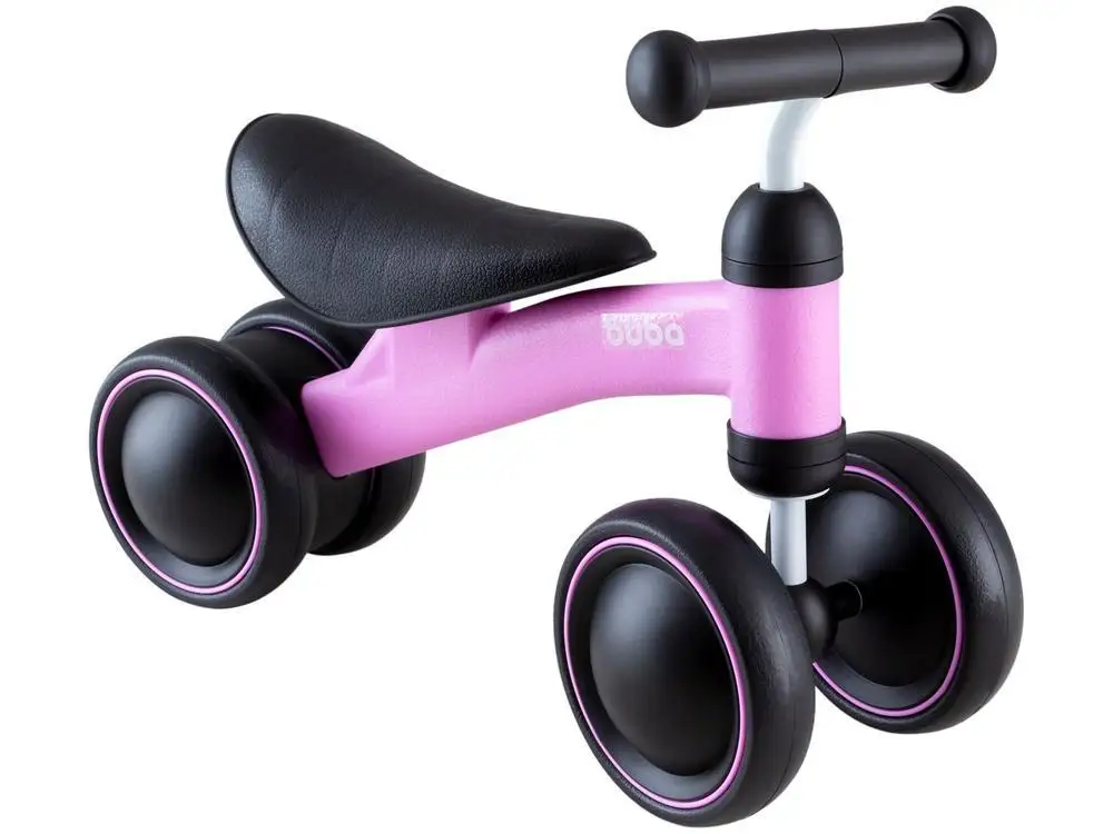 Children's Balance Bike Buba 4 Wheels Pink