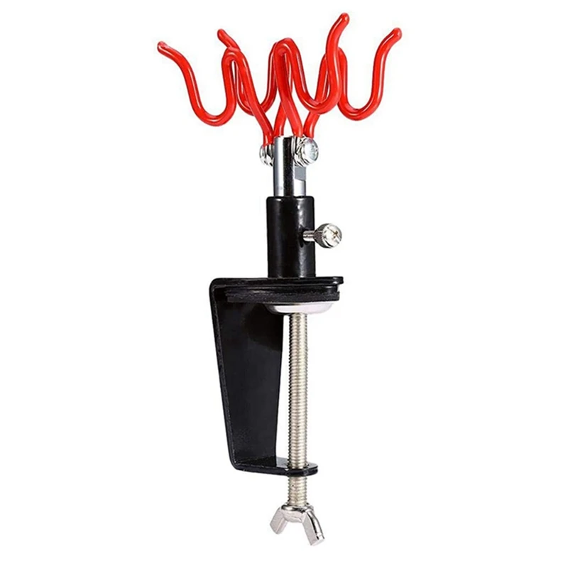 

A73P-Storage Stand Clip-On Holds 2 Airbrush Hobby Airbrush Parts Desktop Table Mount Airbrush Tools Accessories