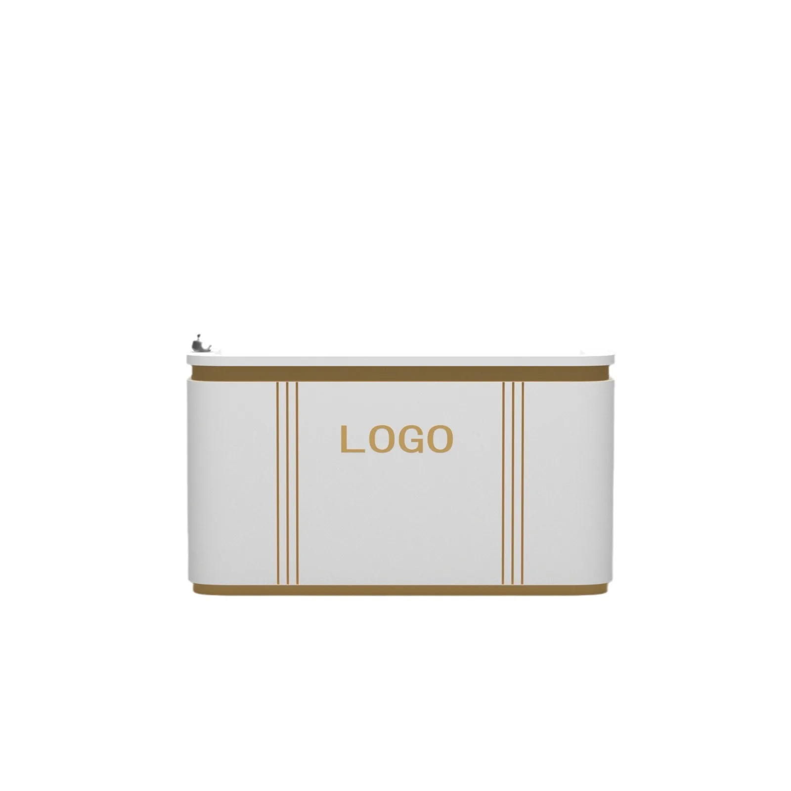 

Company front desk simple fashion checkout page beauty salon health center reception desk paint bar welcome counter