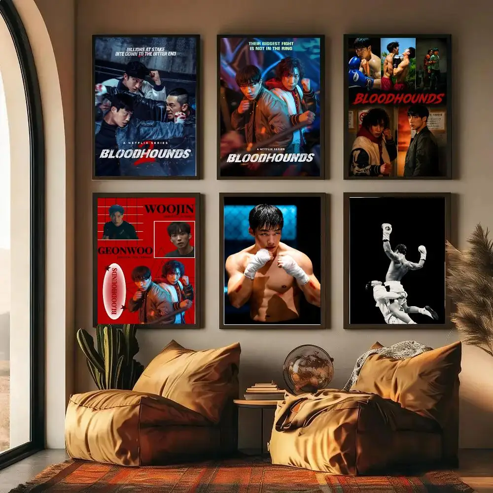 Bloodhounds Poster High-definition Waterproof Poster Stickers, Suitable For Bedroom, Living Room, Home Decoration