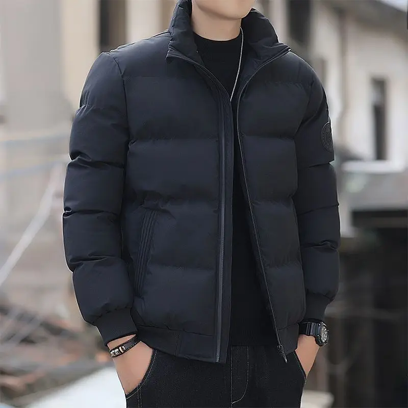 

Men's Thiened down Cotton Jaet Winter Casual Youth Outerwear Faionable Versatile Cotton Coat Top No Brand Registered Tr...