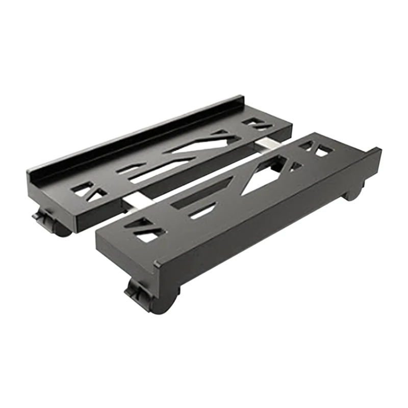 A74E-Adjustable Mobile CPU Stand, Ventilated Computer Tower Stand PC Tower Stand With 4 Caster Wheels, Under Desk Holder