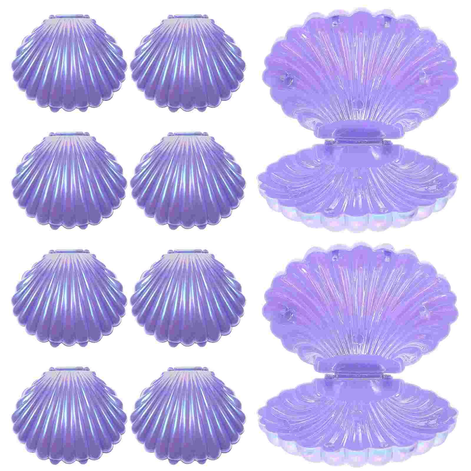 10 Pcs Favours Candy Box Chocolates Party Favor Containers Gift Seashell Jewelry Dish Packing Boxes