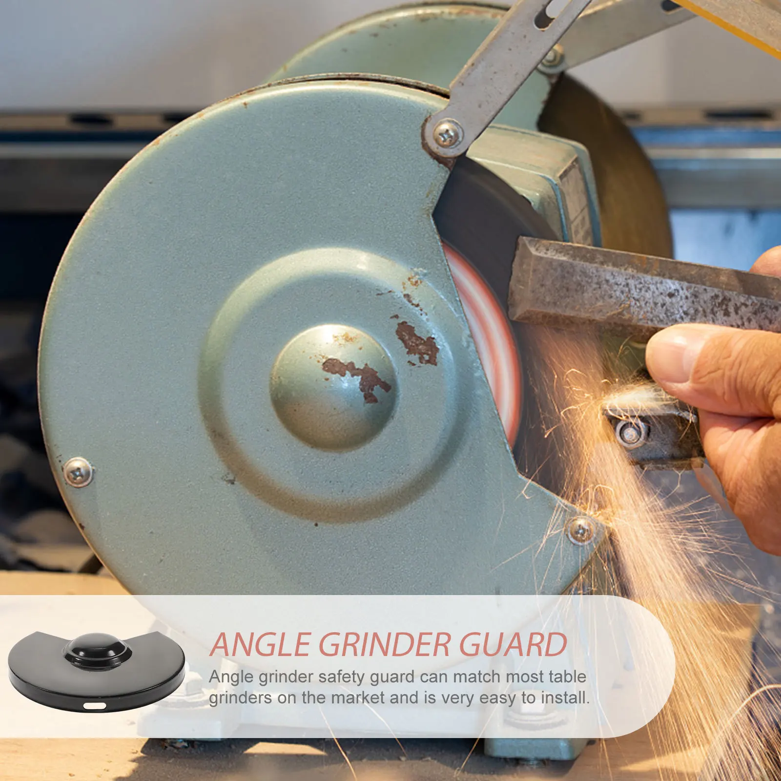 

Angle Grinder Safety Guard 150mm Bench Guard Shield Durable Plastic Replacement Part Easy Install Eye Shield Bench Eye Protector