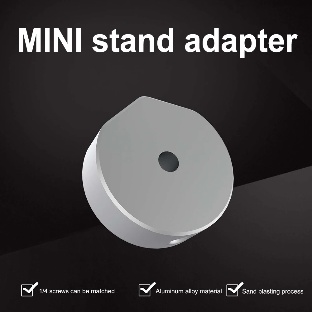 For StarLink Mini 1/4 Screw Round Mount Adapter Aluminum Alloy Ethernet Satellite Bracket Tripod 1/4 Screw Adapter
