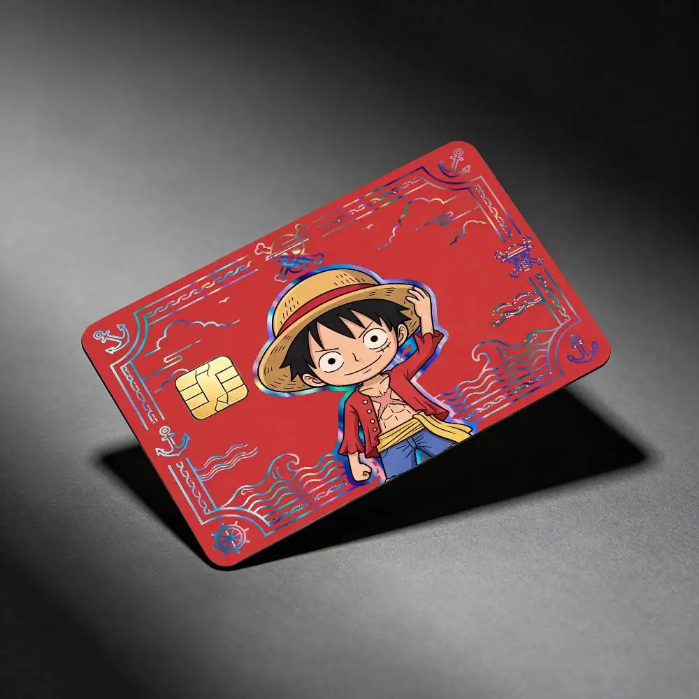 MOTO ONE PIECE ZORO LUFFY Laser Reflective Card Skin Sticker For Debit Credit Card - view 3