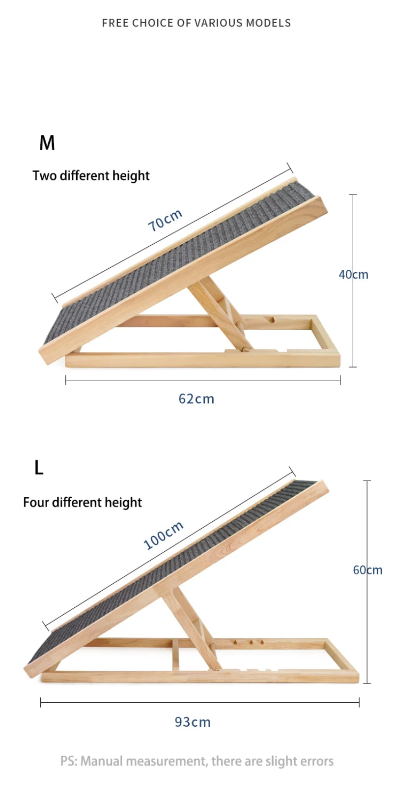 Verstellbare Hunderampe für Haustiere