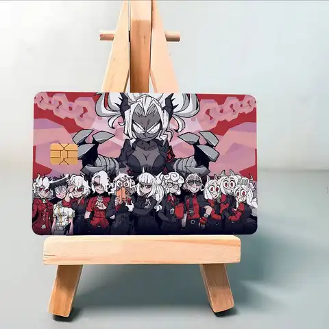 Anime Helltaker Tecknad Kreditkortsklistermärken För Bankkort Buss Metro Kortklistermärke Vattentät Kvinnor Gåva 6 best sales taxichaufför - №6