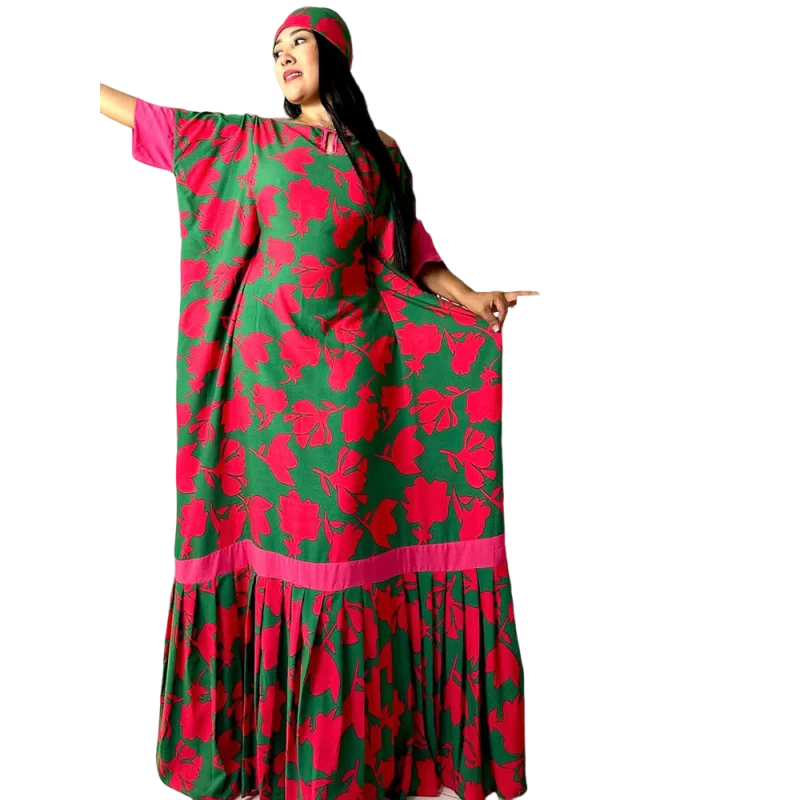 Traditional hand-printed African robes suitable for classic banquets and adult ceremonies, elegant attire for all seasons