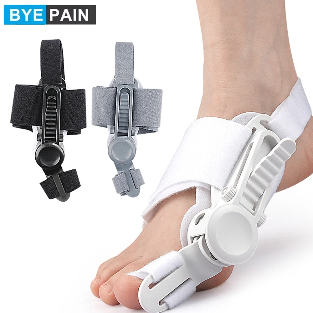 

Корректор бурсита стопы для женщин и мужчин, ортопедическая шина для бурсита стопы с разделителем пальцев, регулируемый выпрямитель для пальцев ног для правых и левых ног