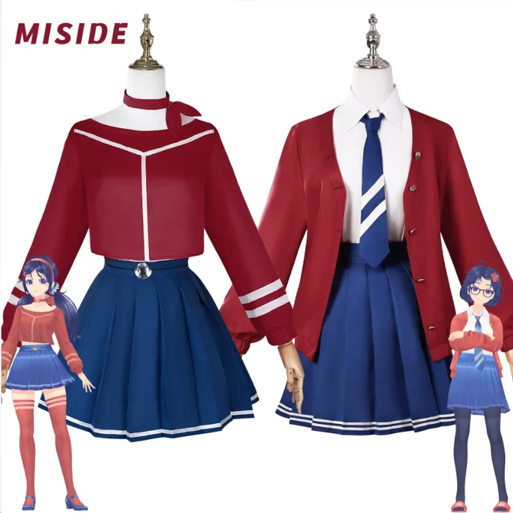Mita Cosplay Kostuum Pruik Anime MISIDE Cosplay Jk Jurk Hoed Handschoenen Halloween Party Outfits voor Vrouwen Volledige Sets Maat XS-XXL
