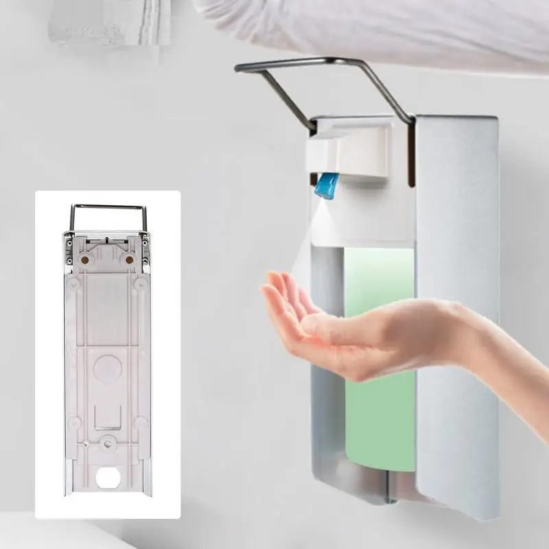 Wall Mount Liquid Dispenser Elbow Press Hand Washing Liquid Dispenser Hand Cleaning Liquid Pump Bottle Hand sanitizer dispenser