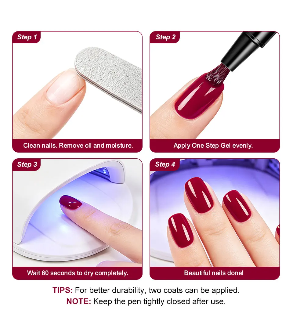 LIMEGIRL 48 Farben Gel-Nagellackstift, 3-in-1-Gel-Nagellack, schnell trocknender, langlebiger Graffiti-Malpinsel für Reisen im Freien – Detail 5