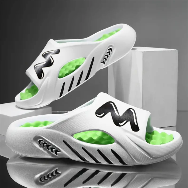 2026 Hot Men Slippers Women Shoes Summer Beach Slippers Luxury Brand Outdoor Indoor Eva Soft Flip Flops Male Anti-slip Shoes