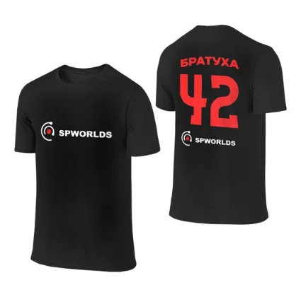 Harajuku Oversized Streetwear Men's Clothing 42 Братуха Graphic Print Tshirt Cotton Hip Hop Letter Short Sleeve Top Tee Goth Y2k image 5