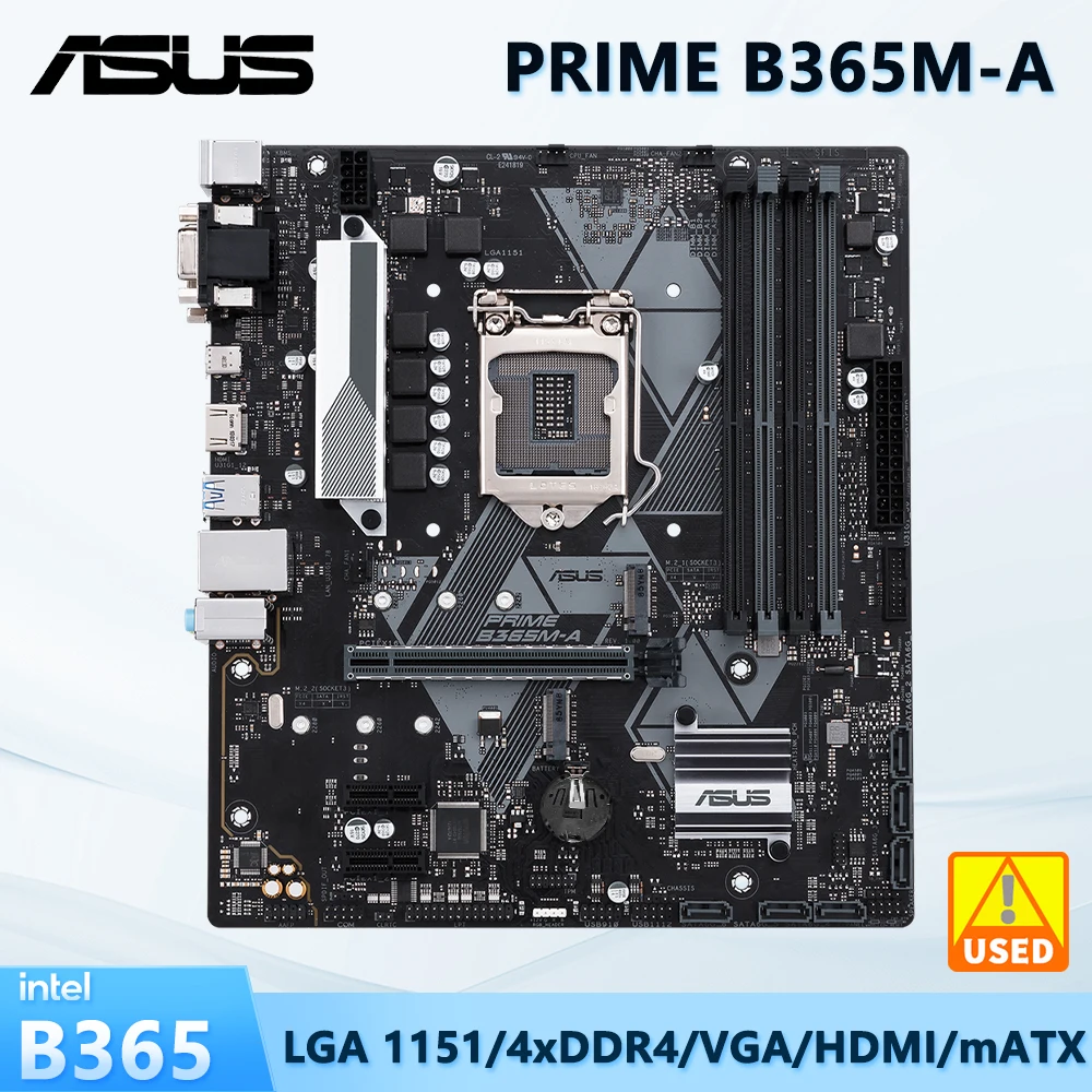 

ASUS PRIME B365M-A Материнская плата Intel B365 LGA 1151 DDR4 64G поддержка Core i5-8400 9400F 9600 8300 9700 9900 G5420 процессор Micro ATX