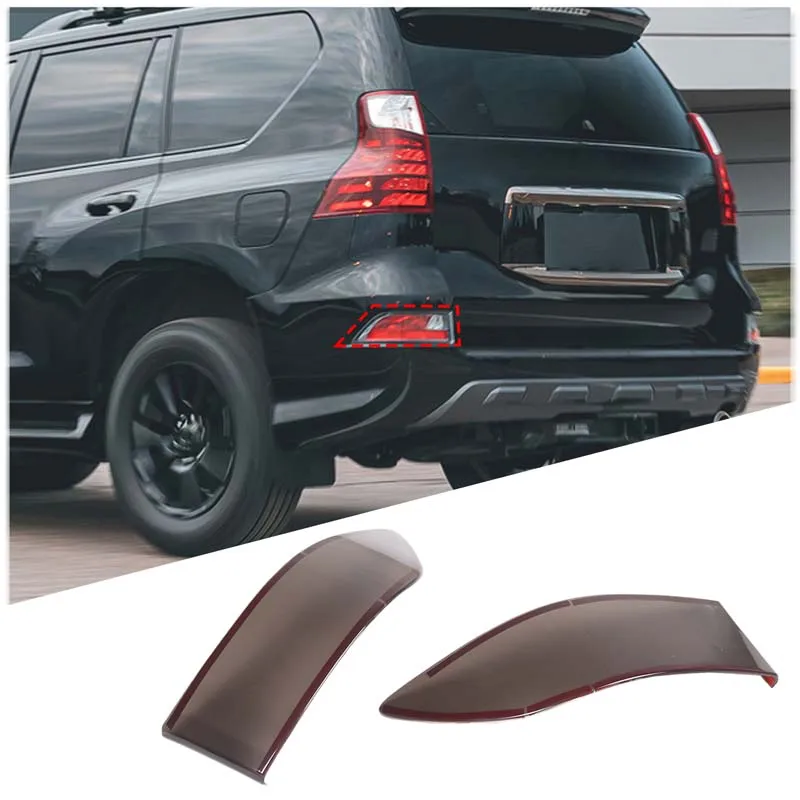 ABS Black For Lexus GX 2014-2023 Car Rear Fog Lamp Cover Sticker Car External Accessories