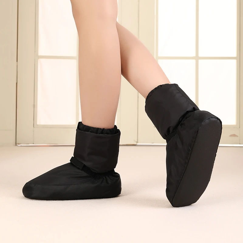 SWDZM Ballet Shoes Dance Boots Warm Ballet Boots Dance Shoe Winter Boots Warm Up Training Shoes Ballerina Short Boots