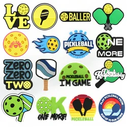 16Pcs Pickleball Shoe Charms Decoration for Adult Women Men, Sports Ball Charms Clog Pins for Shoes Clog Sandals