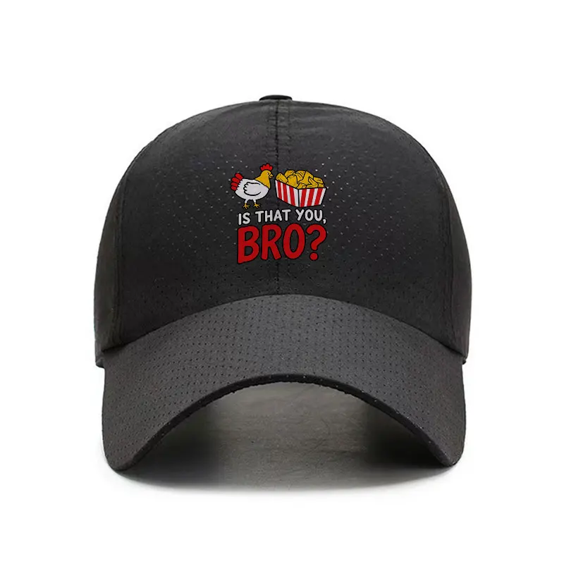 Is That You Bro Chicken and Fries Quick Dry Baseball Cap Adjustable Outdoor Sun Hat
